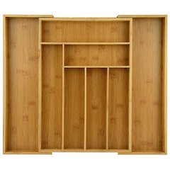 Bamboo Expandable 6 - 8 Slots Utensils Organizer