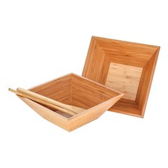 Bamboo Salad Bowl Set 24 Fl Oz