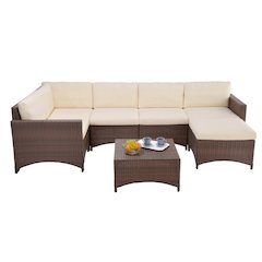 Modular Sectional Sofa With Coffee Table And Ottoman