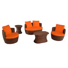 Outdoor 5-Piece Conversation Set