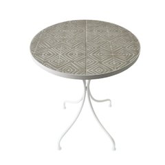 Mosaic Peace Lily Accent Table