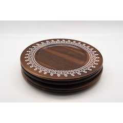 Acacia Wooden Charger Plate 4Pcs/Set