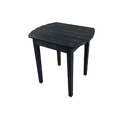 Sky Blue Solid Wood Side Table