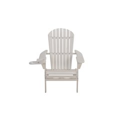 Foldable Adirondack Chair With Cup Holder