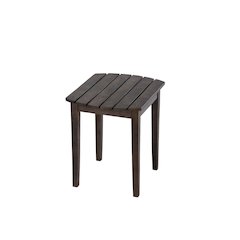 Dark Brown Solid Wood Side Table