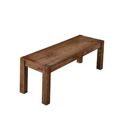 Best Master Furniture Janet 48" Transitional Wood Dining Bench in Driftwood