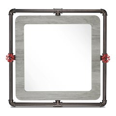 Harimon Rectangle Wood Wall Mirror