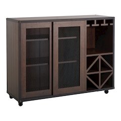Alan Wood Multi-Storage Buffet with Casters in Walnut