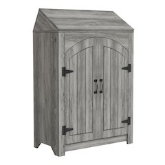 Amos 2-Door Wood Shoe Cabinet