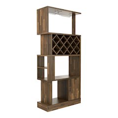 Arlo 11-Bottle Wood Wine Cabinet