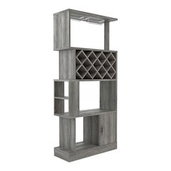 Arlo 11-Bottle Wood Wine Cabinet