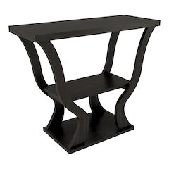 Bell Wood Console Sofa Entrance Table in Espresso