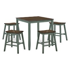 Silva Wood 5-Piece Counter Dining Set