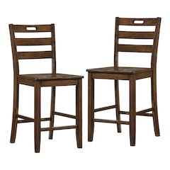 Jolines Wood Counter Height Dining Chair (Set of 2)