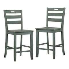 Jolines Wood Counter Height Dining Chair (Set of 2)