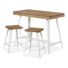 Melba Wood 3-Piece Counter Height Table Set
