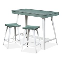 Melba Wood 3-Piece Counter Height Table Set