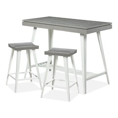 Melba Wood 3-Piece Counter Height Table Set