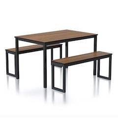 Caritina Wood 3-Piece Counter Height Dining Set