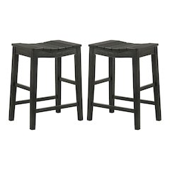Niem Wood Counter Height Stools (Set of 2)