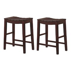 Niem Wood Counter Height Stools (Set of 2)