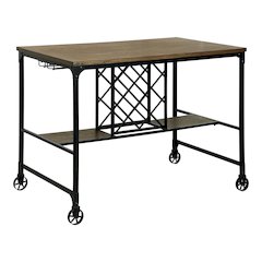 Manny Counter Height Dining Table in Medium Oak