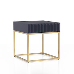 Giffore Metal 1-Drawer End Table