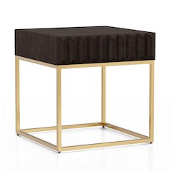 Giffore Metal 1-Drawer End Table
