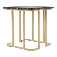 Clotten Contemporary Metal End Table in Black