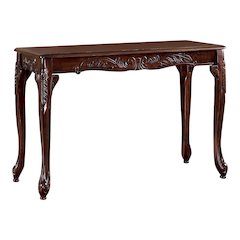 Alice Traditional Solid Wood Console Table in Dark Cherry