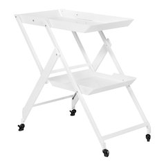 Prescotty Contemporary Metal Foldable Serving Cart