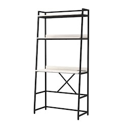 Mistos Transitional Metal Writing Desk with USB in Oak