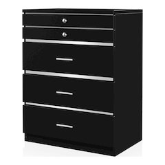 Lita Contemporary Wood 5-Drawer Vanity Chest