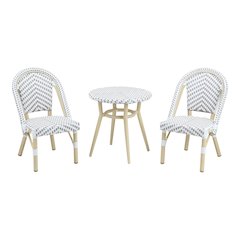 Dakie Aluminum 3-Piece Patio Kids Chair and Table Set