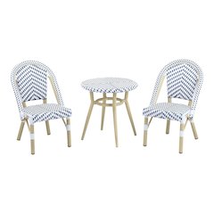 Dakie Aluminum 3-Piece Patio Kids Chair and Table Set