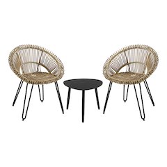 Burkina 3-Piece Aluminum Outdoor Bistro Set