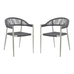 Clark Aluminum Patio Dining Chair (Set of 2)