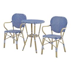 Hamner Aluminum 3-Piece Outdoor Bistro Table and Chair Set