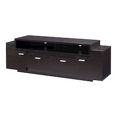 Santex Contemporary Wood 60-Inch TV Stand in Cappuccino