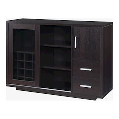 Payton Contemporary Wood Multi-Storage Buffet in Cappuccino