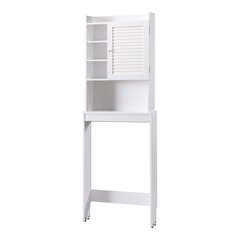Daza Modern Wood Bathroom Space Saving Cabinet in White