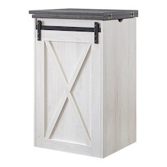 Palvery Transitional Wood Expandable Home Bar in White Oak