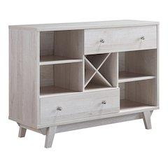 Tannery Wood Multi-Storage Buffet in White Oak
