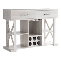 Acres Farmhouse Wood Wine Bar in White Oak