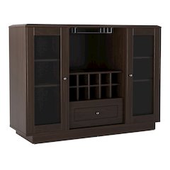 Bormie Contemporary Wood Multi-Storage Buffet in Espresso