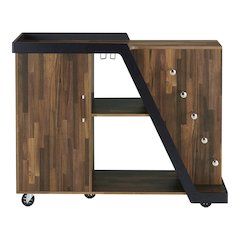 Ando Wood Buffet with Casters in Light Hickory Brown