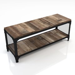 Musa Lower Storage Shelf Wood Bench