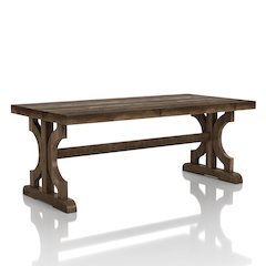 Birch Farmhouse Wood Coffee Table in Reclaimed Oak