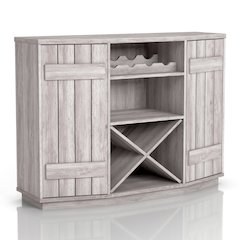 Hollins Multi-Storage Wood Buffet with Doors