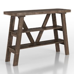 Olivia Wood 2-Shelf Console Table
